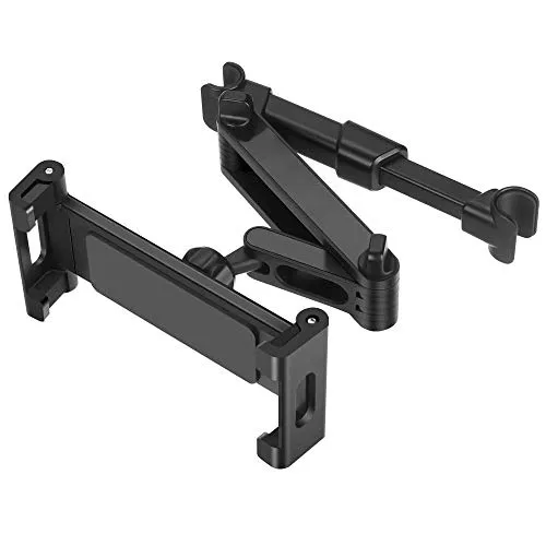 DolDer Auto Tablet Halterung, KFZ Tablet Kopfstützenhalter 360° drehbar für Tablet oder Smartphone usw. 4,7-13 Zoll Geräte- schwarz