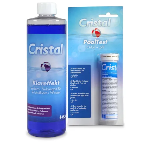 SET> Cristal Klareffekt + PoolTest-Streifen