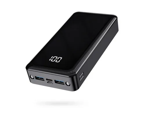 AeroAxis 24000mAh 22,5W Schnellladung – 4 Ports: USB-C, 2×USB-A, Micro-USB Powerbank Schnellladefunktion 24000 mAh (3,7 V), Tragbar für Reise, Arbeit, Ideal für Camping, Pendler & unterwegs