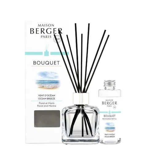 MAISON BERGER PARIS Raumduft Bouquet Frische Ozeanbrise 100 ml - Aromatherapie-Duft mit erfrischendem Ozeanbrisen-Aroma, ideal für eine entspannende Atmosphäre in Ihrem Zuhause.