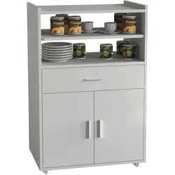 VCM Holz Küchenwagen Kiola Weiß