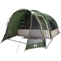 vidaXL Familienzelt für 6 Personen - Wasserdichtes Campingzelt mit E-Anschluss - Zelte für 6 Personen mit modernem Steckverbindungssystem, wasserdichtem Design und einfachem Zugang für komfortable Campingabenteuer.