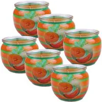 HS Candle Duftkerze Motiv 6er Pack Fresh Melon