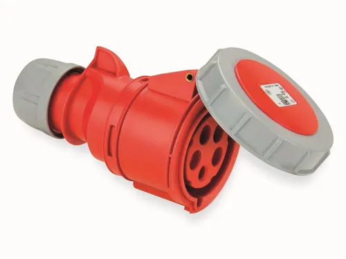 PCE CEE-Kupplungssteckdose 32A 5p 6h Twist 400V IP67 - Wasserdicht mit Schutzklasse IP67, werkzeuglose Montage für einfache Installation