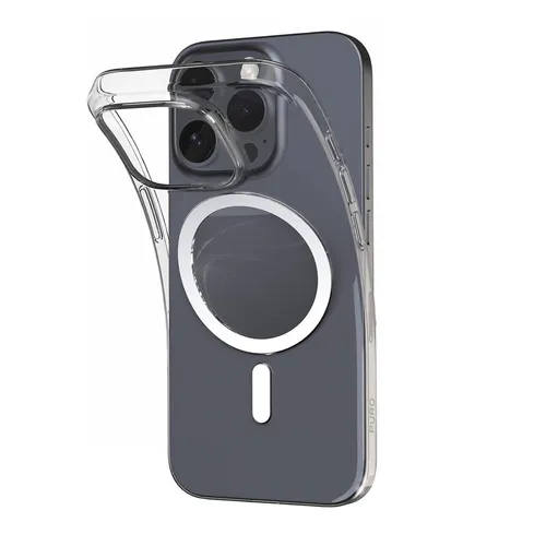 Puro Case Cover für iPhone 16 Pro - Taschen & Schutzhüllen: Transparente Schutzhülle, leicht und schocksicher, idealer Schutz für Ihr iPhone 16 Pro mit rutschfestem Design und magnetischem kabellosem Laden.