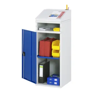 Rau Beistellschrank-Stehpult in blau von RAU