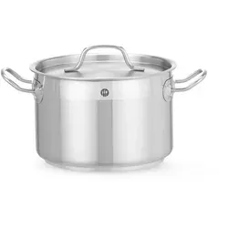 Hendi Kochtopf mit Deckel Profi Line 4 Liter - Kochtopf für alle Herdarten, ideal für Profiküchen. Mit hochwertigem Edelstahl und innovativem Sandwich-Boden für optimale Hitzeverteilung und Langlebigkeit.