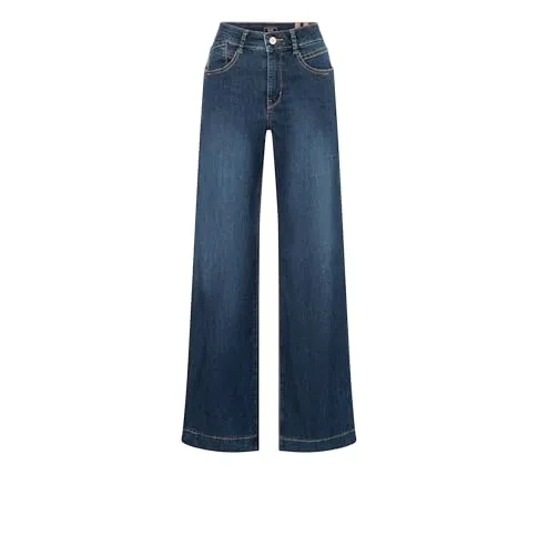 MAC JEANS RICH PALAZZO – Leichte Damenjeans im Palazzo-Stil, Größe 44/32