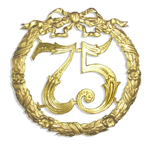 Kunze Deko-Buchstaben Jubiläumszahl 24 cm [Ziffer 10-100]
