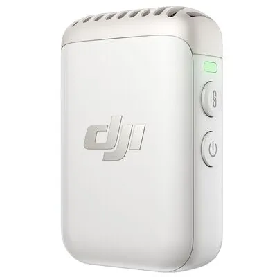DJI MIC 2-SENDER Audio-Adapter - Weiß, 250 m Reichweite und ideal für professionelle Audioaufnahmen
