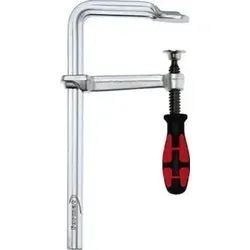 FORMAT Schraubzwinge Ganzstahl 250x120mm - Hochwertige Ganzstahl-Schraubzwinge mit Kraftkant®-Griff für optimale Kraftübertragung und federndes Spannen. Ideal für präzises Halten von Werkstücken mit einer Spannkraft von bis zu 5 kN.