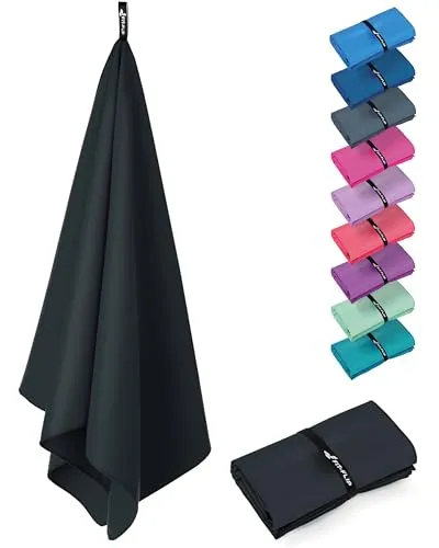 Handtücher Schwarz von Fit-Flip