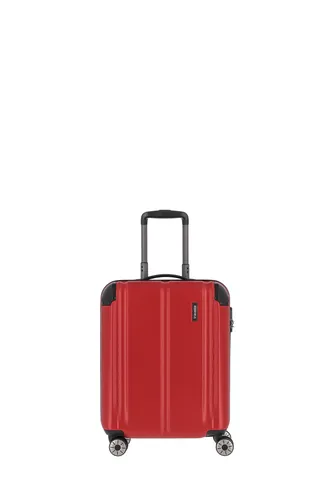 travelite City Kabinentrolley 55 cm - 4 Rollen, 40 l, robuster Schutz und praktisches Design für stressfreies Reisen in Metropolen