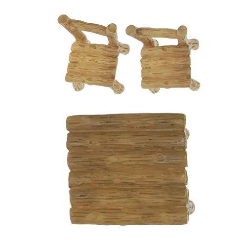 Miniatur Stuhl und Tisch, Miniatur Landschaft Garden Möbel Ornamente, Retro Puppenhaus Möbel Set, Micro Landscape Decor Feegarten, Resin Garden DIY Crafts Chair Table für Kinder, 3 Stücke