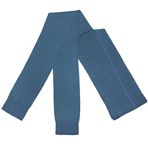 Weri Spezials Damen Leggings Baumwolle - Warm und Modisch - in verschiedenen Muster- und Farbvariationen. (42-44, Blaugrau)