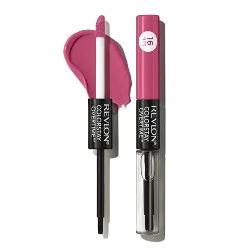 Revlon ColorStay Overtime™ Lippenstift, Staudenpflaume 260 - Lippenstift mit 16 Stunden Halt, der nicht verschmiert. Enthält feuchtigkeitsspendende Inhaltsstoffe für ein geschmeidiges Gefühl und ein elegantes Gloss-Finish.