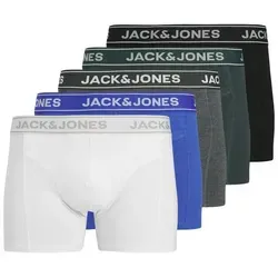 JACK & JONES Male Trunks 5er-Pack - Herren-Boxershorts aus 95% Bio-Baumwolle, atmungsaktiv und komfortabel mit elastischem Taillenbund für perfekten Sitz.