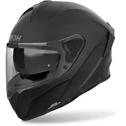 Airoh Spark 2 Motorradhelm XL (61) - Schwarz Matt - Integralhelm für Onroad-Aktivitäten mit kratzfestem Visier, extra weitem Sichtfeld und integrierten Sonnenvisier. Ideal für Sicherheit und Komfort auf der Straße.