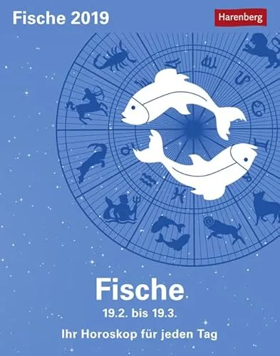 Fische Sternzeichenkalender 2024: Tagesabreißkalender. Tischkalender 2024 mit täglichem Horoskop. Kleiner Kalender mit täglichem Blick in die Sterne: Tagesabreißkalender - Ihr Horoskop für jeden Tag