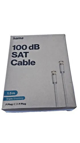 Hama SAT-Anschlusskabel F-Stecker - F-Stecker, vergoldet, 1,5 m, 100 dB ( 1209 )