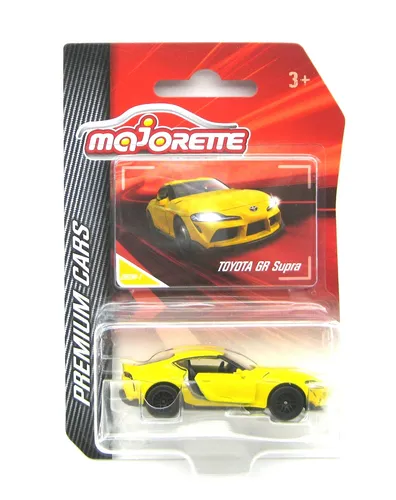 Majorette Toyota GR Supra Premium Cars gelb 1:64