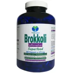 VitalLeben Brokkoli Kapseln - Antioxidantien & Vitamine ohne Zusatzstoffe - Mineralstoffe - 360 Kapseln mit reichhaltigen Vitalstoffen, die antioxidative Abwehrmechanismen aktivieren und freie Radikale neutralisieren.