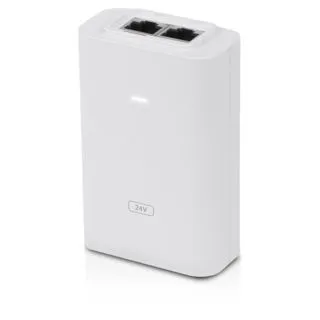 Injektor Poe Ubiquiti Poe-24-24W-G-WH - PoE-Adapter 24V 1A, ideal für zuverlässige Stromversorgung von Netzwerkgeräten im Heimkino