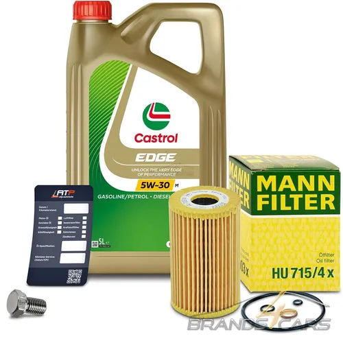 Mann-Filter Ölwechsel-Set für BMW mit Castrol 5W-30 M