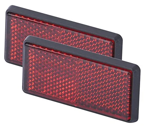 hr-imotion Reflektoren Set - 2 Stk je 76 mm lang [Selbstklebend | Made in Germany | Fahrzeuge & Heim] - 12310201