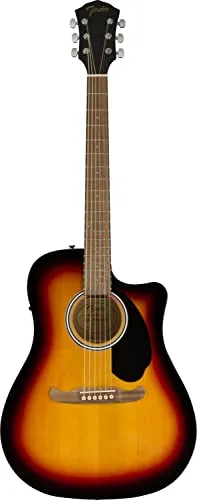 Fender FA-125CE II SB Westerngitarre - Gitarren - Dreadnought Cutaway mit hochglänzendem Sunburst-Finish und Fender Pickupsystem für erstklassigen Klang und Spielkomfort.