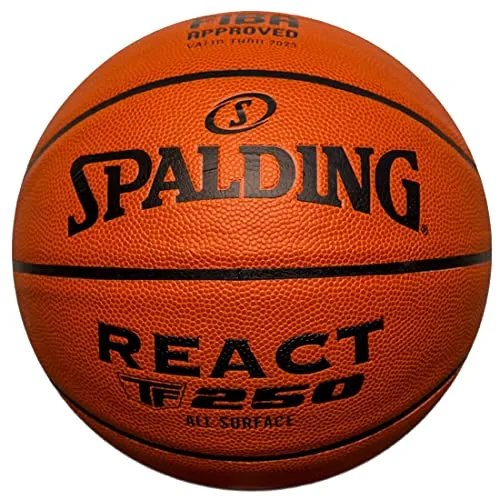 Spalding React TF-250 Ball 76968Z, Unisex basketballs, orange, 6 EU