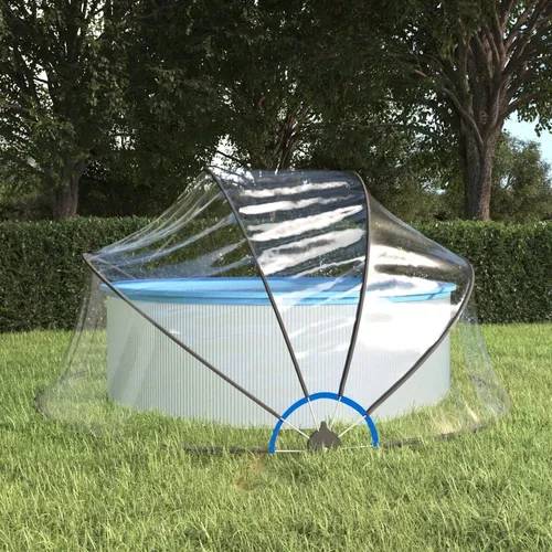 The Living Store Pool-Kuppel Rund 315x158 cm PVC