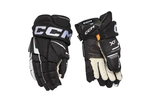 CCM Eishockeyhandschuhe TACKS XF Junior 11 Zoll schwarz - Hochwertige Hockeyhandschuhe für Junioren in 11 Zoll, bieten optimalen Schutz und Bewegungsfreiheit auf dem Eis.