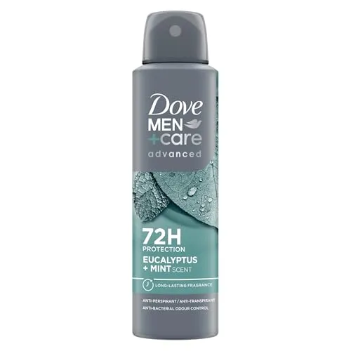 Dove Men+Care advanced Deo Spray Eukalyptus + Minze Anti Transpirant schützt 72 Stunden vor Körpergeruch und Schweiß 150 ml