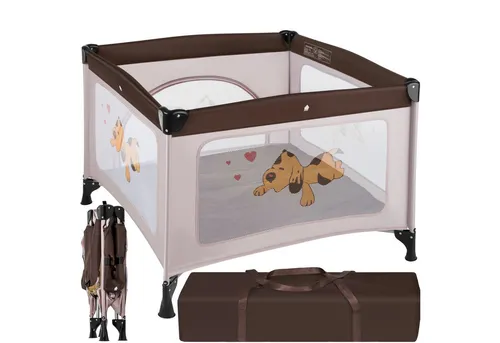 tectake Freigehege Baby Laufstall, stabil und kompakt faltbar