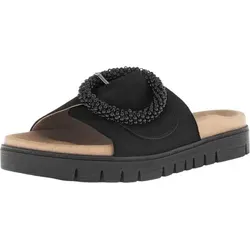 Gabor Damen Pantoletten - Bequeme Slipper in Schwarz - Pantoletten für Damen mit Best Fitting, aus hochwertigem Leder und ideal für den Sommer. Perfekt für entspannte Tage im Freien!
