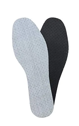 Kaps Anti-Schweiß Schuheinlagen, Frischesohlen mit Aktivkohle, Einlegesohlen aus Baumwolle gegen unangenehme Gerüche, Odour Stop (45 EUR / 11 UK/Herren)