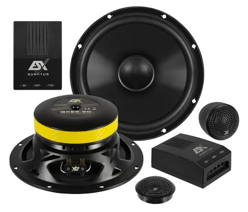 QXE6.2CV2 2-Wege Lautsprecher - Car-HiFi-Lautsprecher mit 125 Watt RMS Leistung, ideal für kraftvollen Sound und klare Höhen dank Neodym-Hochtöner.