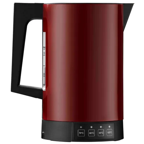 Ritter fontana5 Glas-Wasserkocher rot - Stylischer Wasserkocher aus Glas, 1,7 Liter Kapazität und 2200 Watt Leistung für schnelles Erhitzen, ideal für Teeliebhaber.