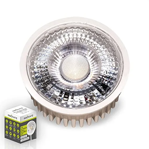 INNOVATE LED Modul ultra flach dimmbar (22,8 mm)| 1 Stk. 3 Stufen dimmbar auch ohne Dimmer Ersatz für MR16, GU10 Leuchtmittel, warmweiß 3000K, LED Modul 230V flach, 5 Watt
