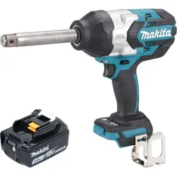 Makita DTW 1005 F1 Akku Schlagschrauber 18 V mit 1360 Nm - Leistungsstarker Akku-Schlagschrauber mit bürstenlosem Motor und 1360 Nm max. Anzugsdrehmoment. Ideal für professionelle Anwendungen und längere Lebensdauer. Inklusive 3,0 Ah Akku, ohne Ladegerät.
