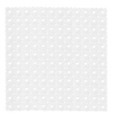 Kleine Wolke Duscheinlage Ivy, 54 x 54 cm, weiß in weiß von Kleine Wolke