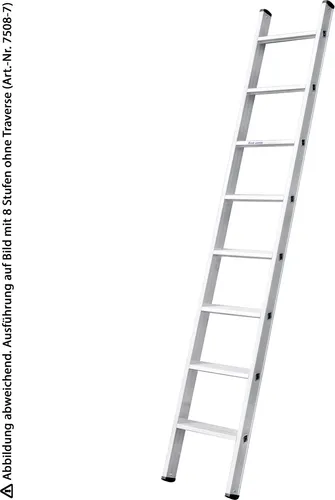 Iller Stufen-Anlegeleiter Alu Ergo Plus 5,98m mit Traverse
