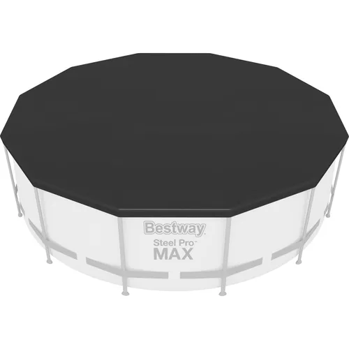 Bestway PVC-Abdeckplane Ø 370, schwarz, rund