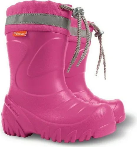 DEMAR kinder leichte EVA MAMMUT-S Thermostiefel Gummistiefel gefüttert Herstellerfarbe: Rosa, Größe: 32/33