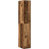 vidaXL Apothekerschrank Altholz-Optik 30x41x174,5 cm