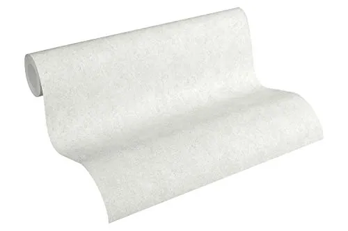 A.S. Création Livingwalls Vliestapete Neue Bude 2.0 Tapete Uni 10,05 m x 0,53 m beige creme grau Made in Germany 362073 36207-3