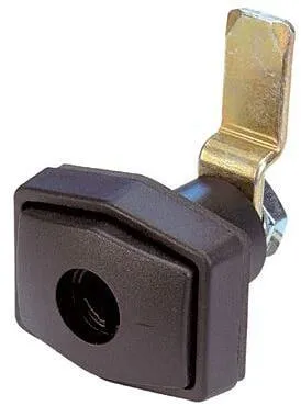 STS Klappenschloss, System STS & ZADI, rechteckig, schwarz