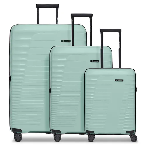 Farmhood Eco Edition 3-teiliges Hartschalen Koffer-Set in türkis von Farmhood