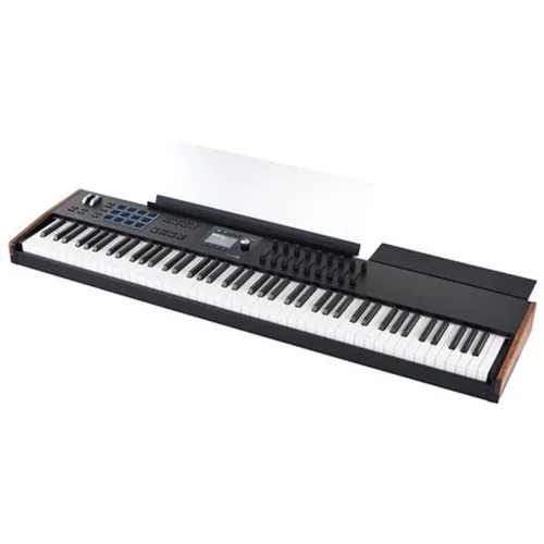 Arturia KeyLab 88 MK3 Black - Professionelles Hammermechanik-Keyboard - Synthesizer mit 88 Tasten, Aftertouch, 12 druckempfindlichen Pads und umfassendem Softwarepaket, ideal für kreative Musiker und Produzenten.